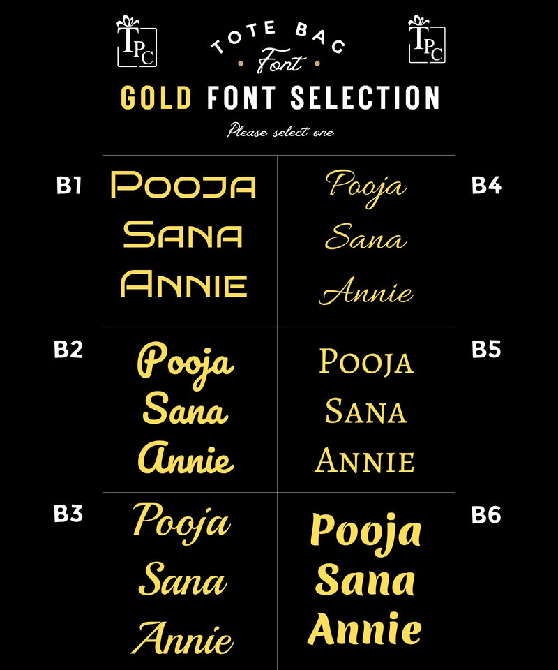 Tote Bags - Royal Jewel Lustrous Black Edition (with Golden Font)