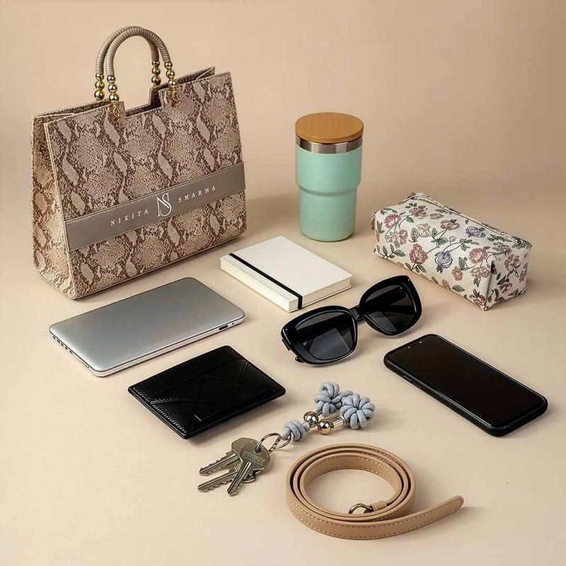 Tote Bags - Royal Jewel Beige Edition