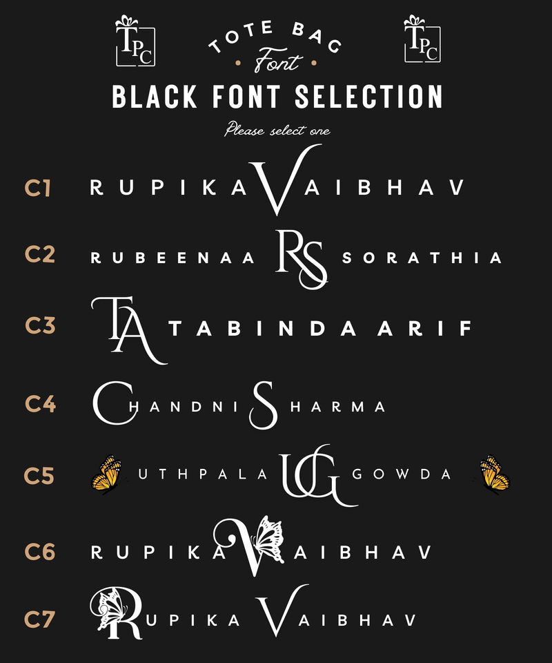 Tote Bags - Royal Jewel Monochrome Black Edition