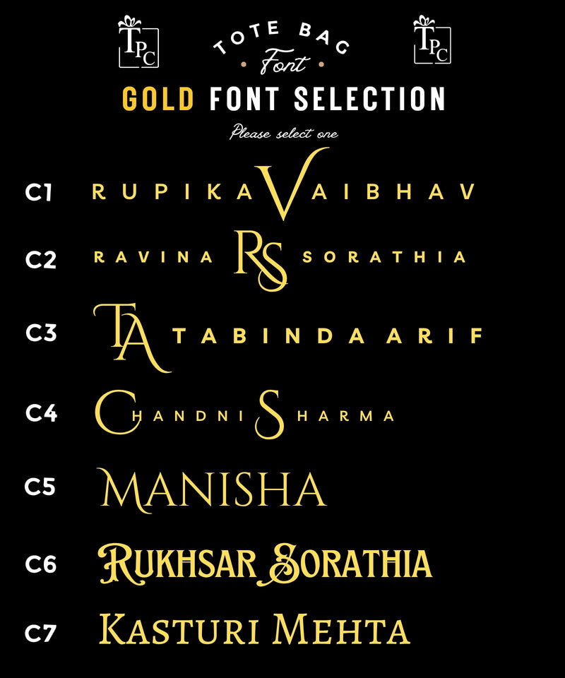 Tote Bags - Royal Jewel Lustrous Black Edition (with Golden Font)