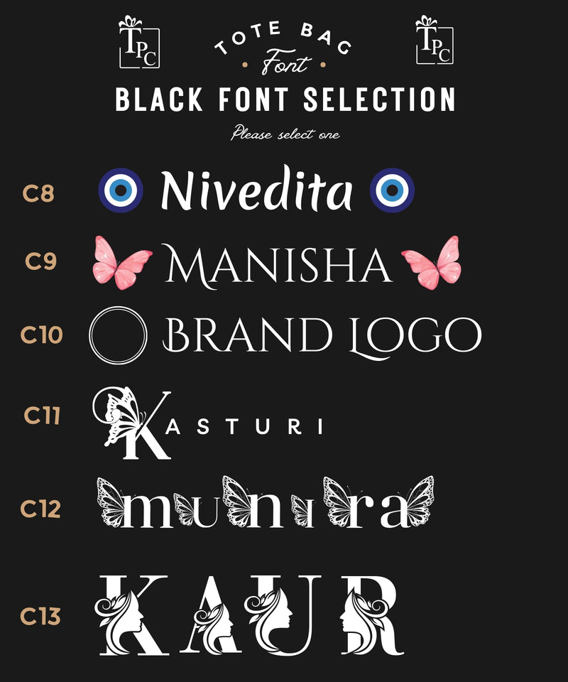 Tote Bags - Royal Jewel Monochrome Black Edition