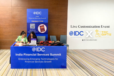 Live Passport Cover Personalization at IDC Summit | TPC Gifts