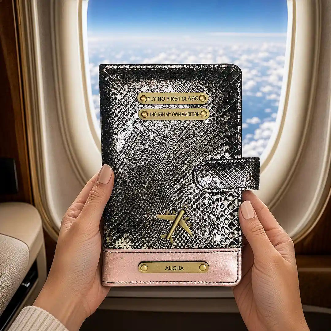 Rose Noir Travel Wallet