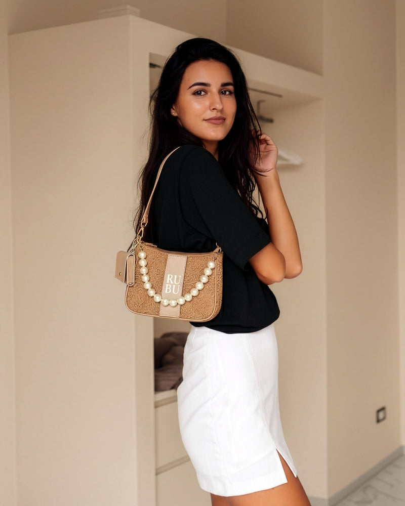 Mini Sling Bag - Beige Gilded Grace Limited Edition