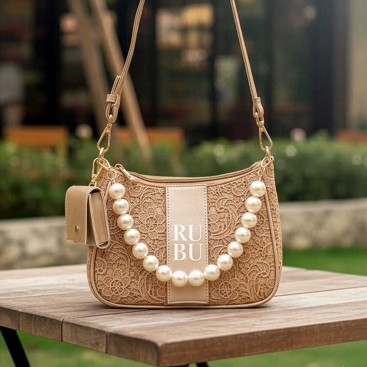 Mini Sling Bag - Beige Gilded Grace Limited Edition