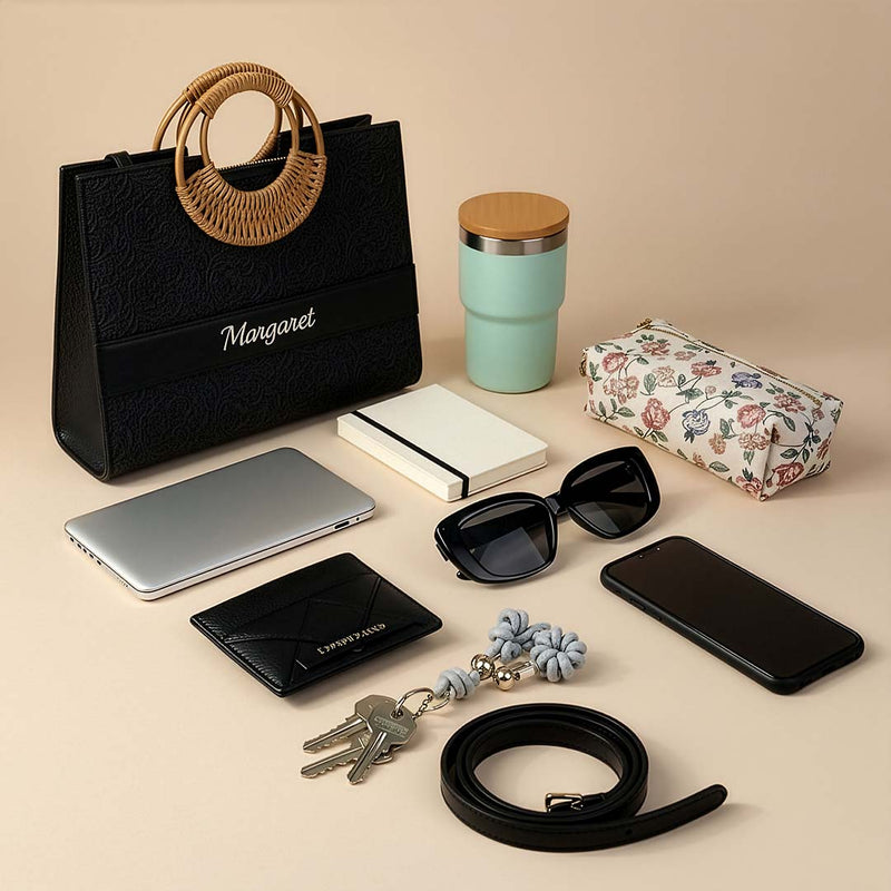 Personalised Tote Bags - Gilded Grace Black Limited Edition