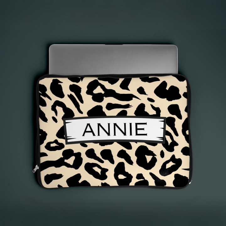 Laptop Sleeve - Cheetah Print by TPC Gifts inside look