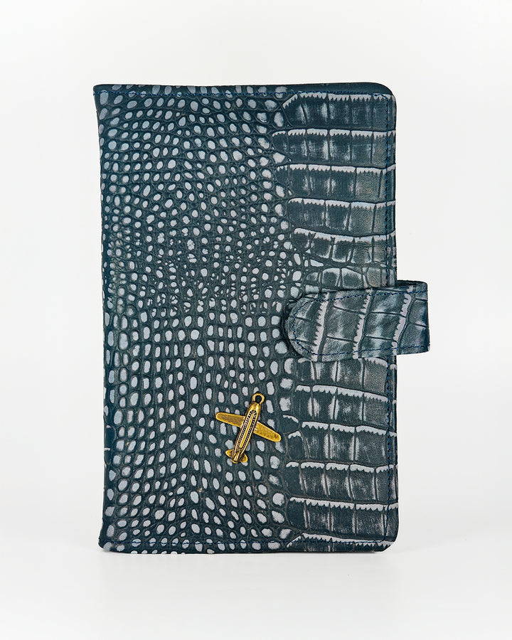 Croco Genuine Leather Travel Wallet