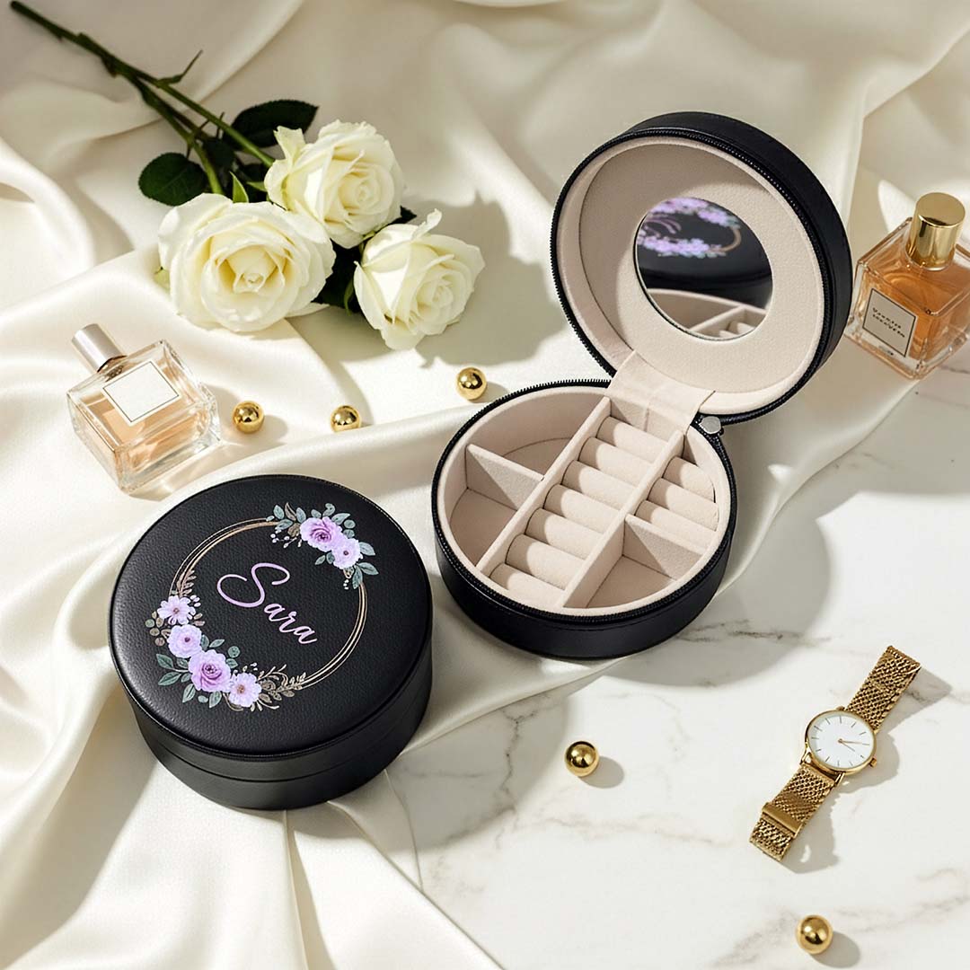 Mini Round Jewellery Box