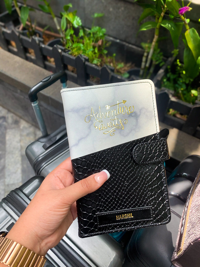 Onyx Black Vegan Travel Wallet