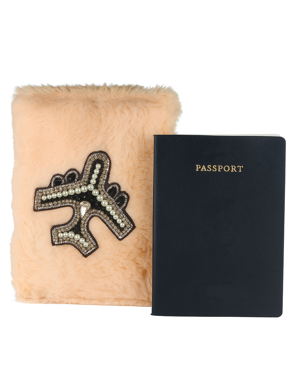 Personalised Passport Cover - Salmon Pink Fur