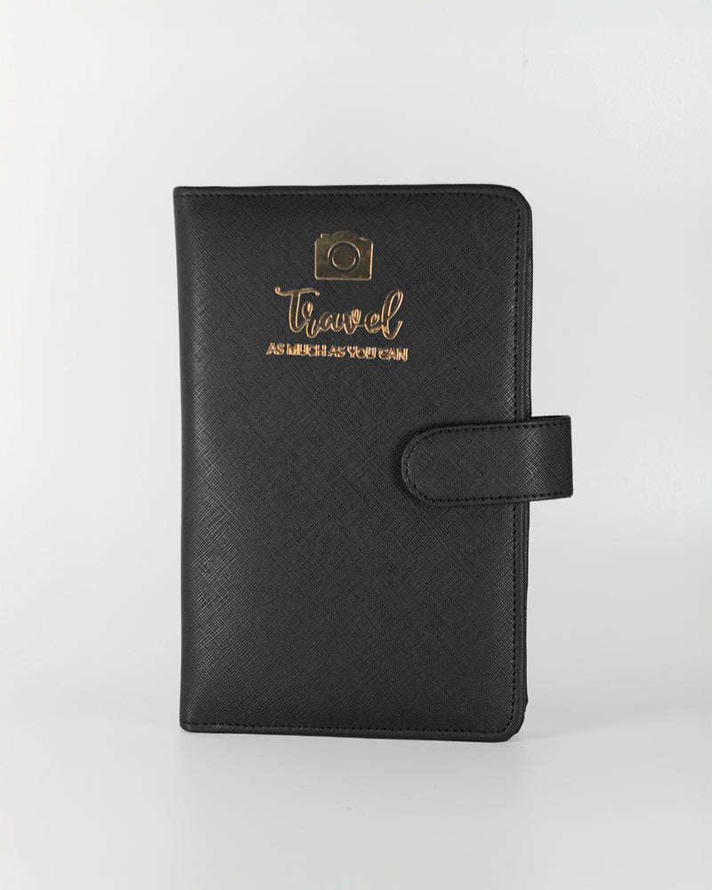 Travel As Much As You Can Jet Black Travel Organizer
