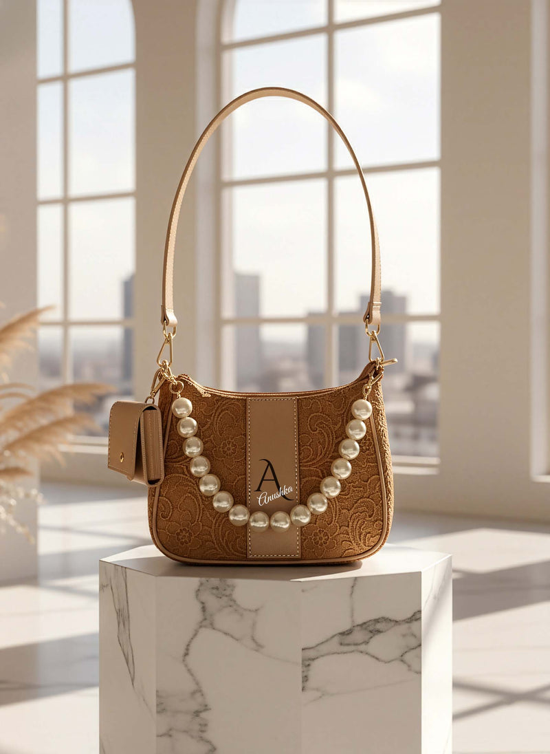 Mini Sling Bag - Beige Gilded Grace Limited Edition