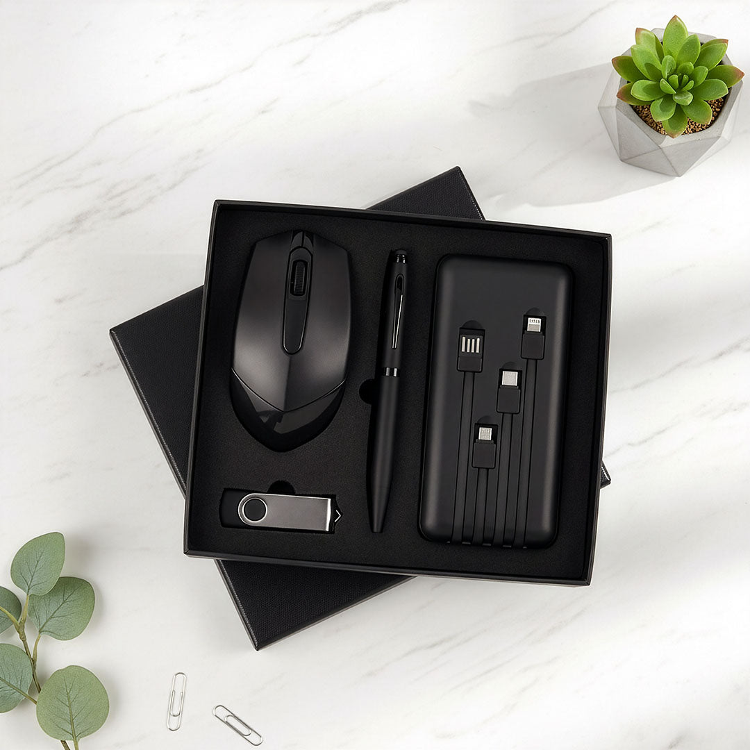 Ultimate Tech Bundle: Power Bank, Mouse, Pen &amp; USB Gift Set