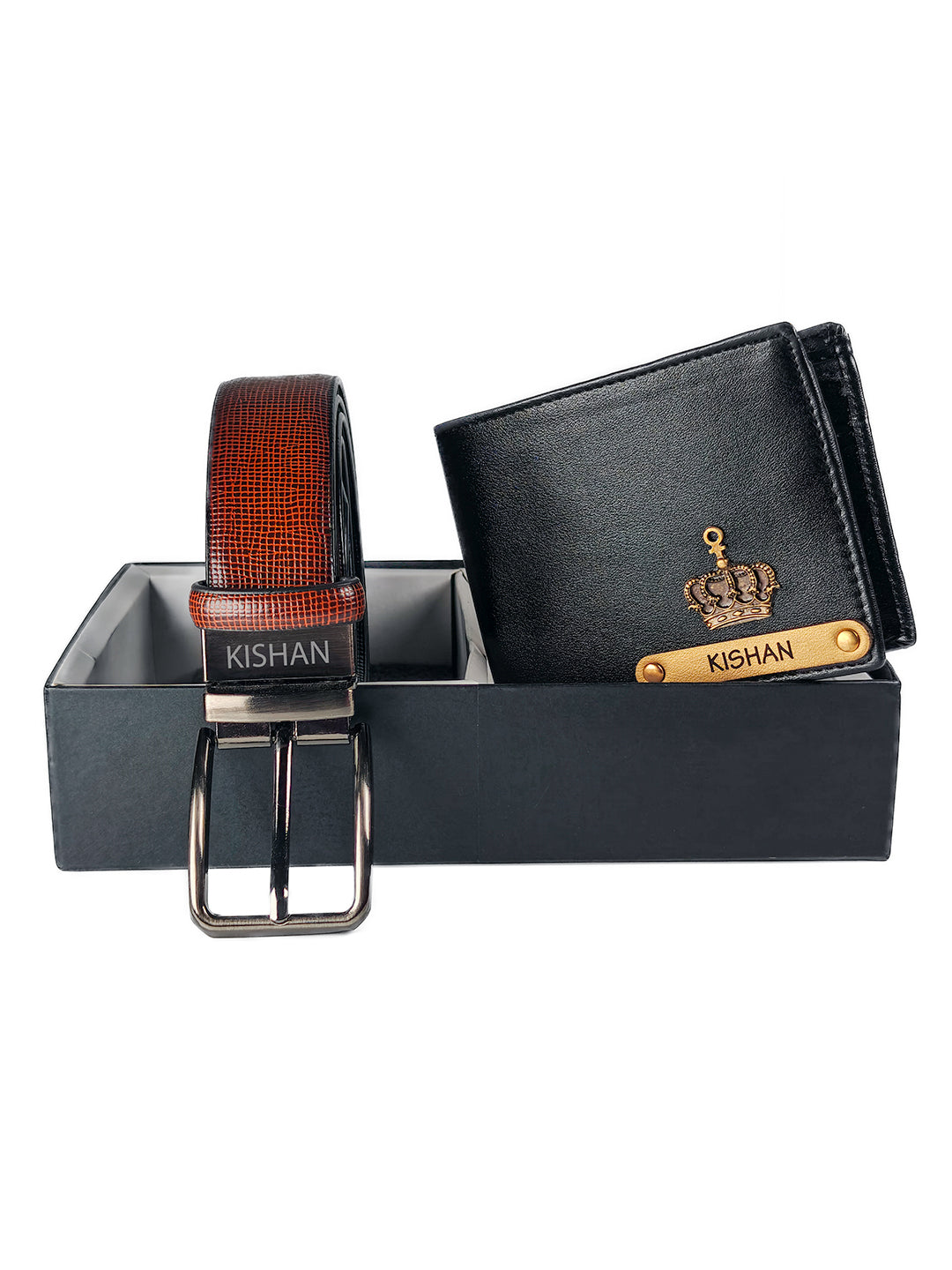 Men’s Belt &amp; Wallet Combo – Personalized Gift Set
