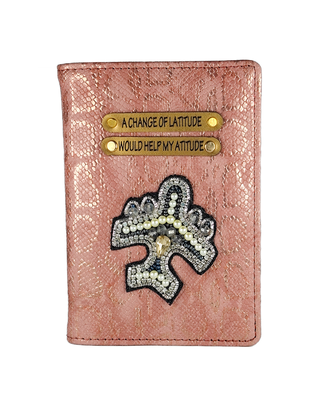 Personalized Passport Cover - Latitude changes my attitude