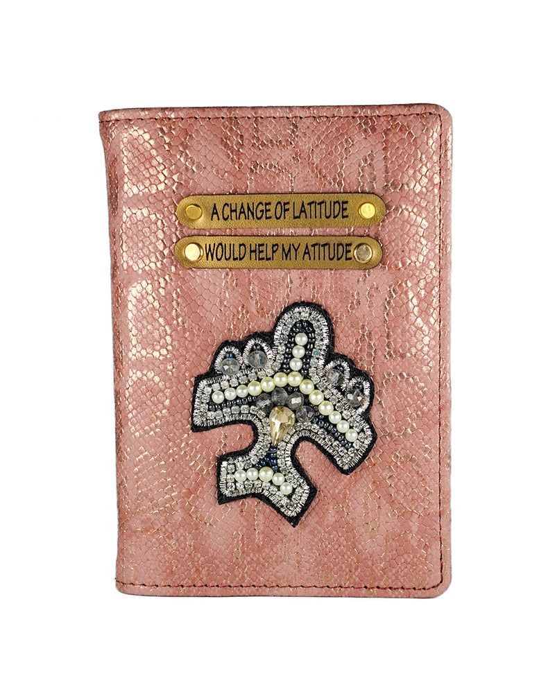 Personalized Passport Cover - Latitude changes my attitude