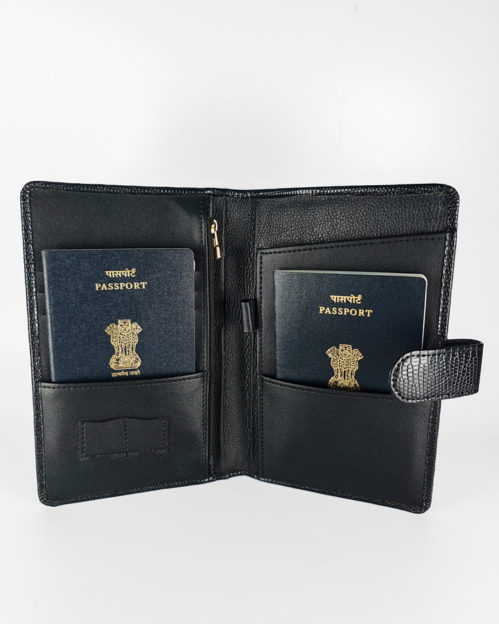 Black Rich Texture Travel Organizer
