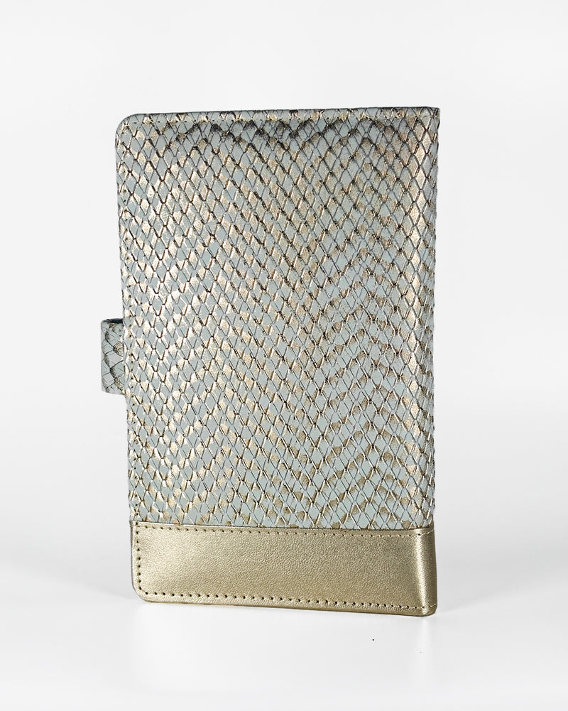 Personalized Travel Wallet - Golden Whisper Explorer (Gold & Ivory)