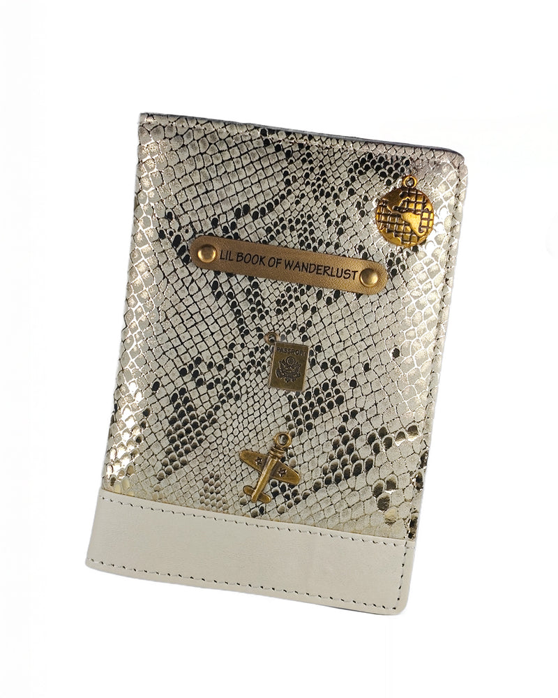 White Personalized Passport Cover - Lil&