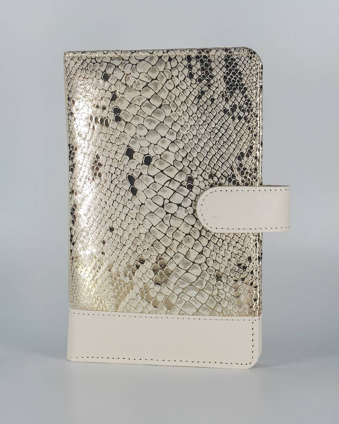 Golden Print Personalised Leather Travel Wallet