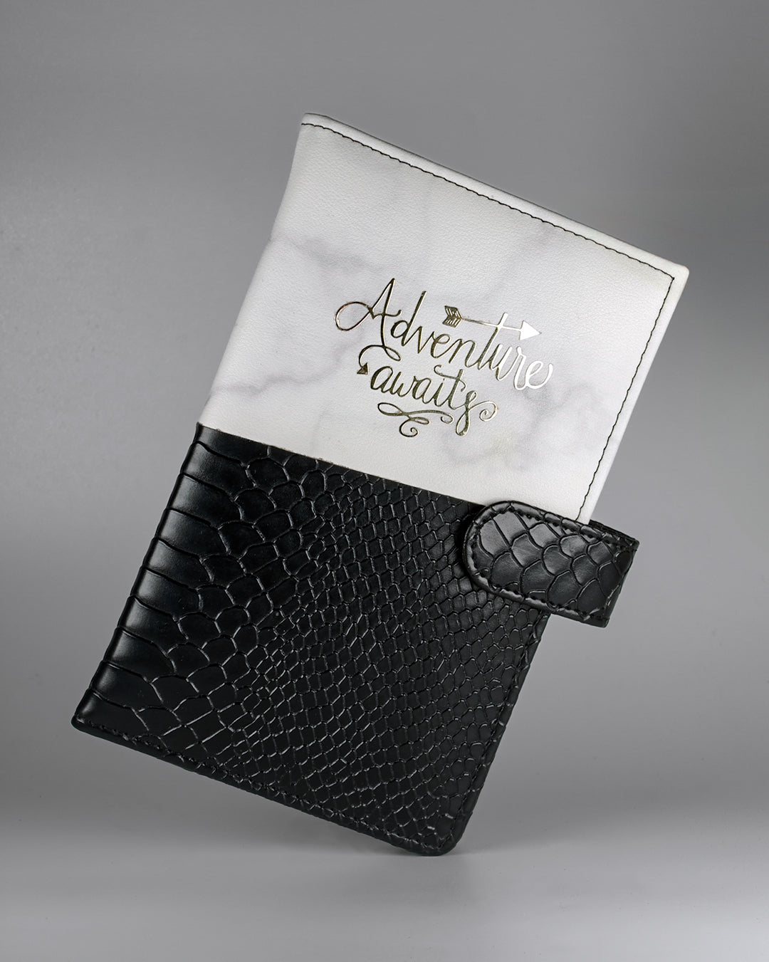 Personalized passport cover and passport holder with gold &