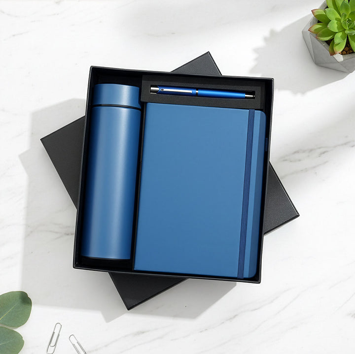 Vibrant Corporate Duo: A5 Notebook &amp; Smart Tumbler Set (Available in Red &amp; Blue)