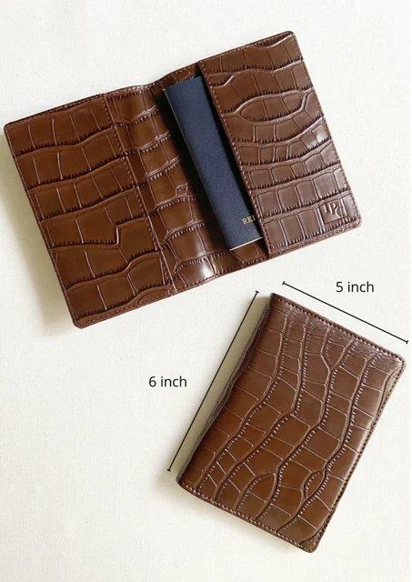 Dual Tone Black &amp; Beige Passport Cover