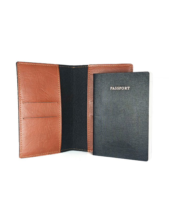 Classic Personalized Passport Cover - Brown