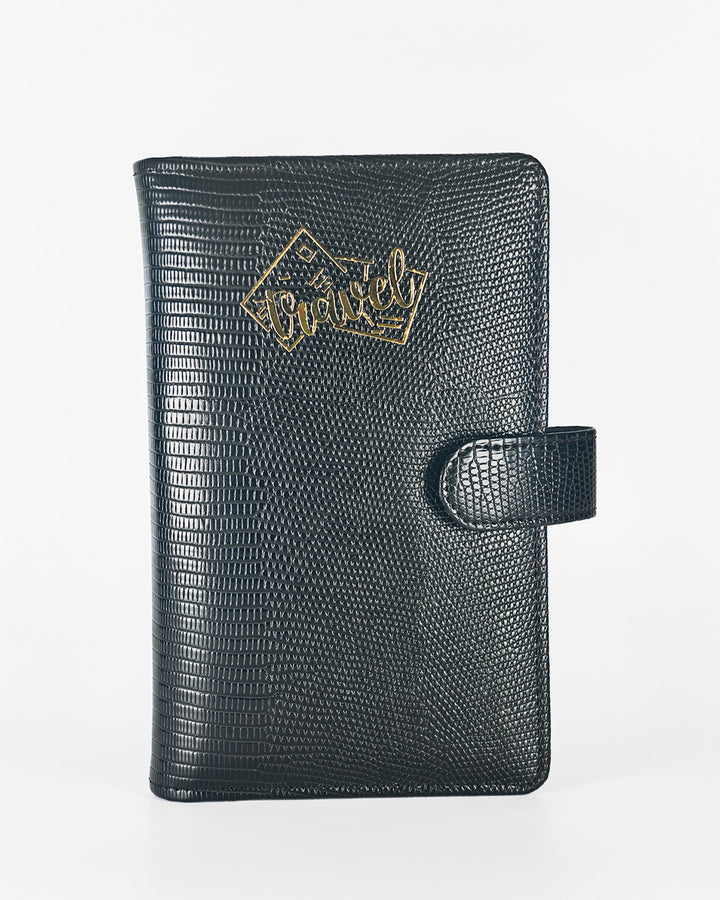 Black Rich Texture Travel Organizer