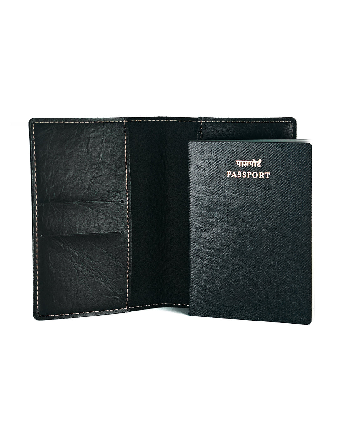 Classic Personalized Passport Cover - Black
