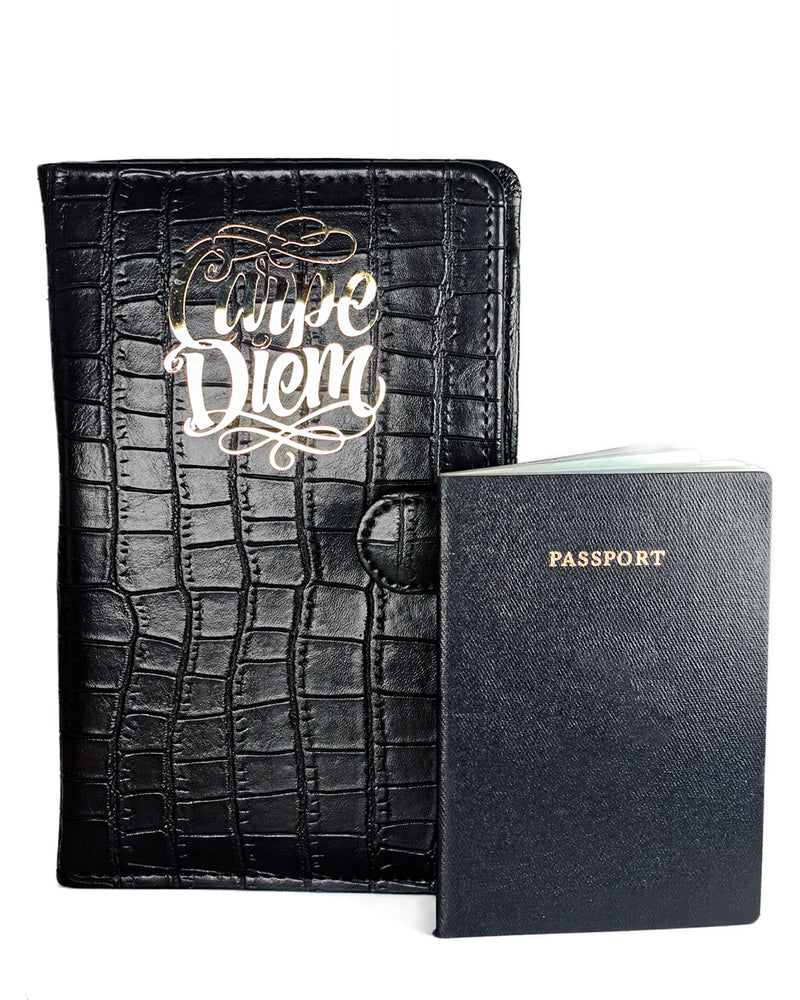 Black Croco Travel Organizer