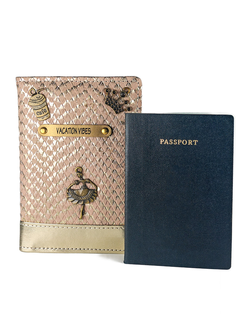 Vacation Vibes Passport Cover - Rose Gold Edition