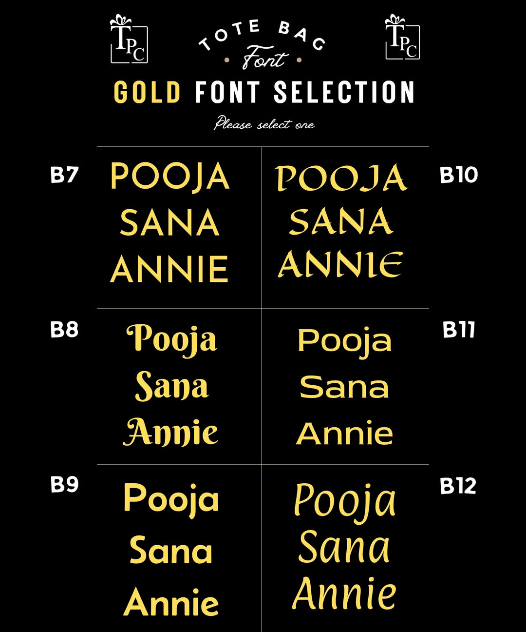 Tote Bags - Royal Jewel Lustrous Black Edition (with Golden Font)