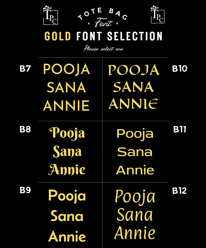 Tote Bags - Royal Jewel Lustrous Black Edition (with Golden Font)