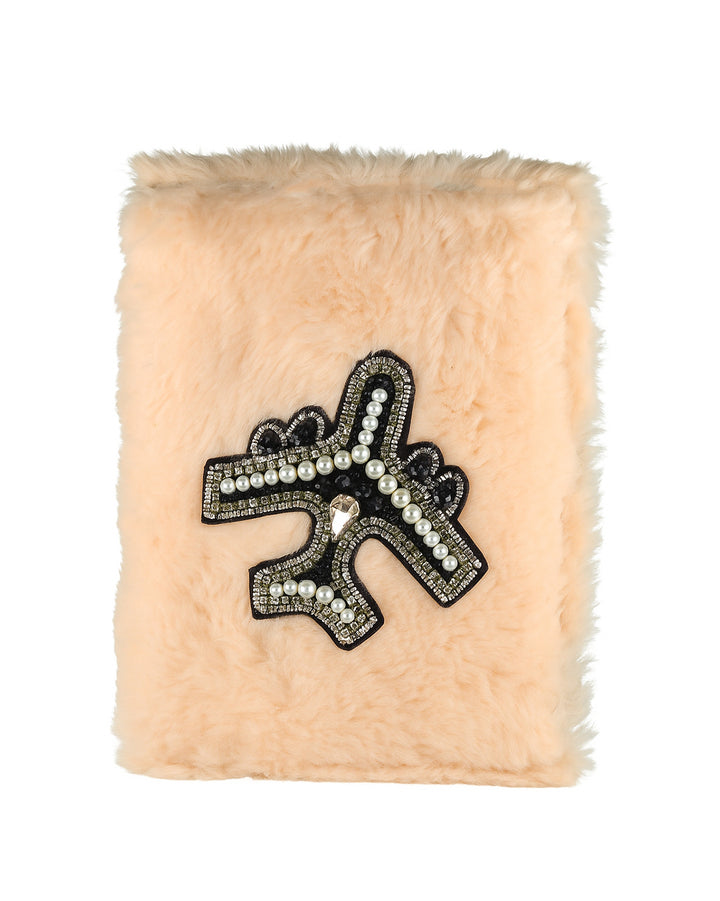 Personalised Passport Cover - Salmon Pink Fur