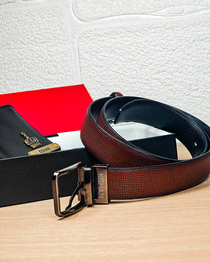 Men’s Belt &amp; Wallet Combo – Personalized Gift Set