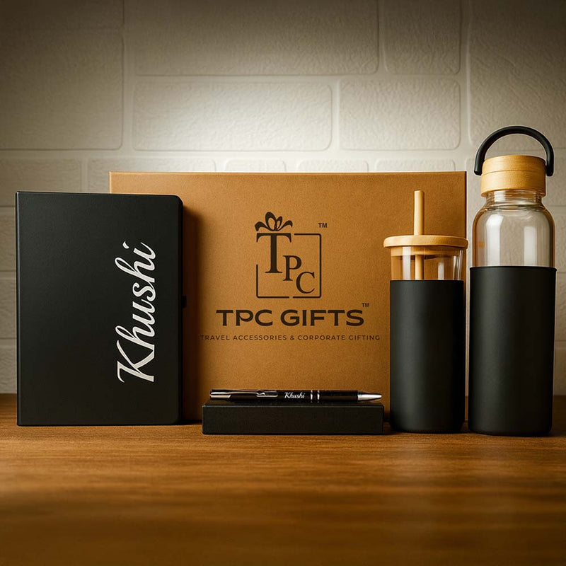 Personalized Office Desk Combo – Black Edition