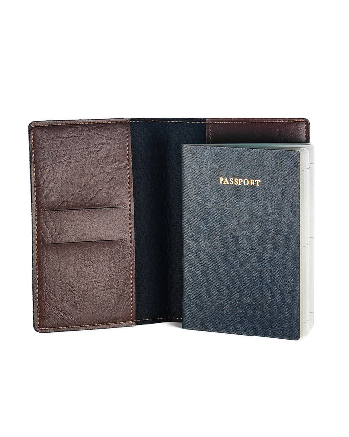 Classic Personalized Passport Cover - Dark Brown