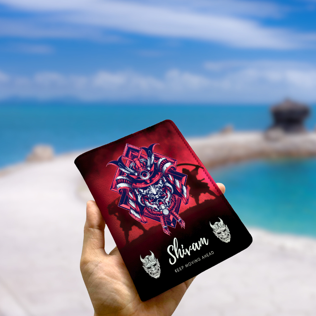 Anime Passport Cover - Oni Mask | TPC Gifts