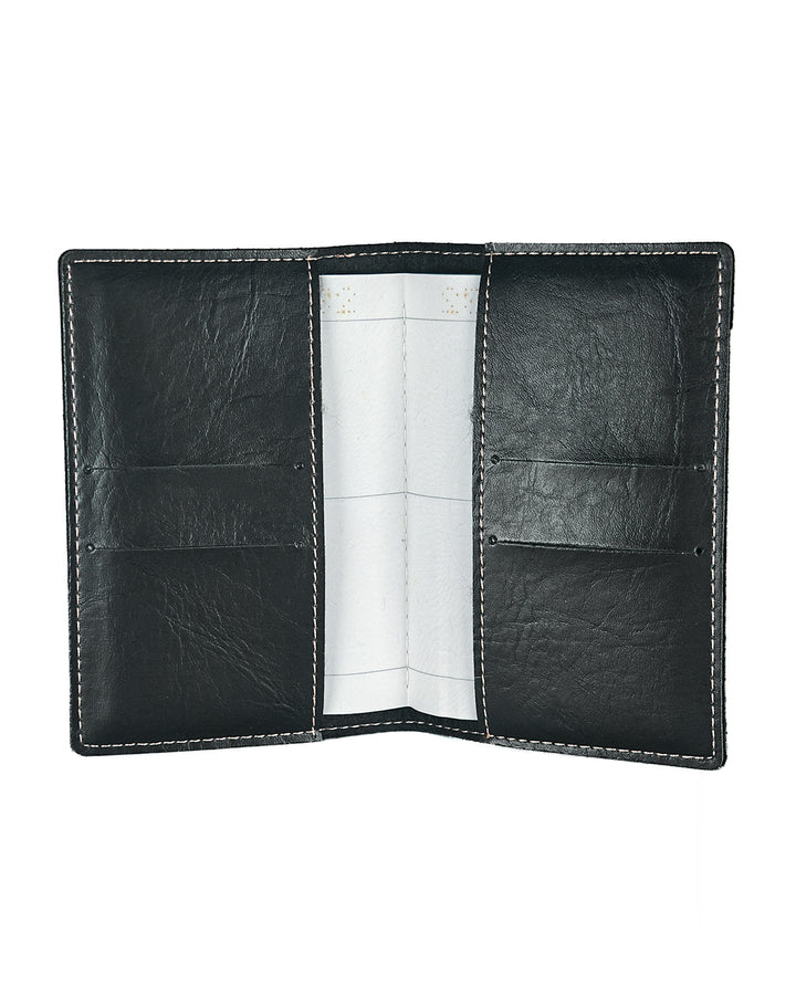 Classic Personalized Passport Cover - Black
