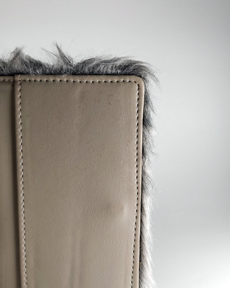 Grey Fur Passport Cover
