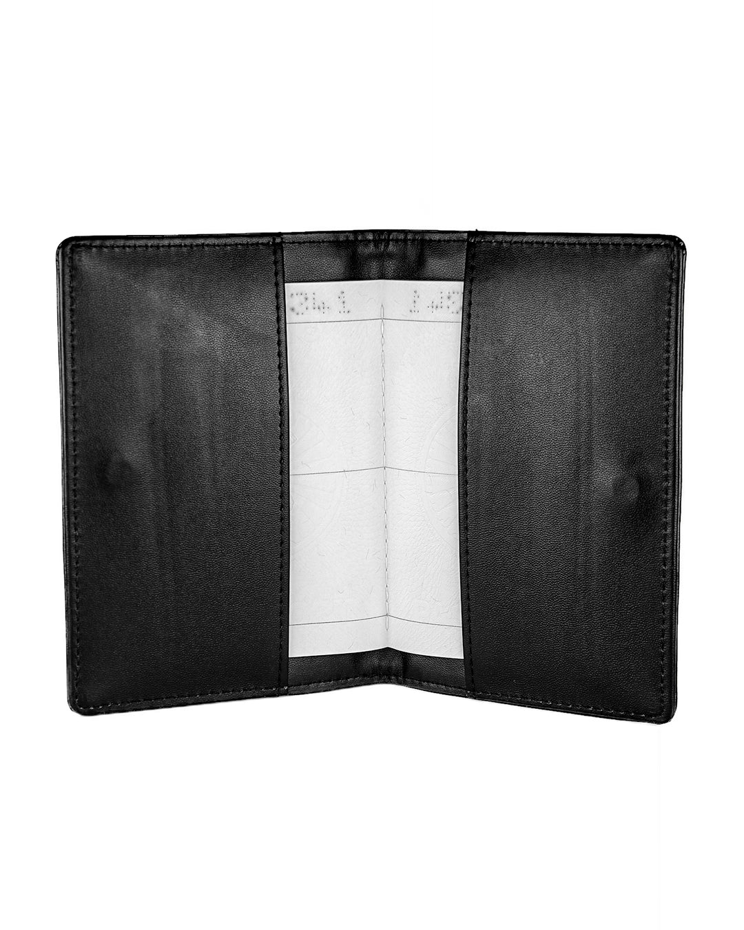 Animal Print Passport Cover – Black &amp; White with Stud Work