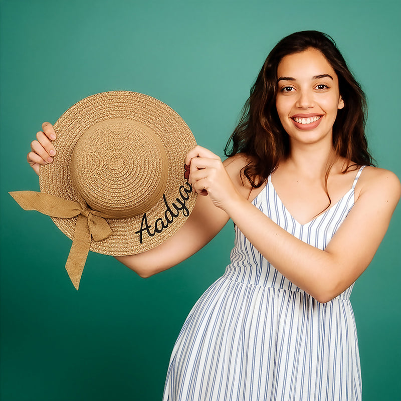 The Signature Earthy Brown Women Beach Hat