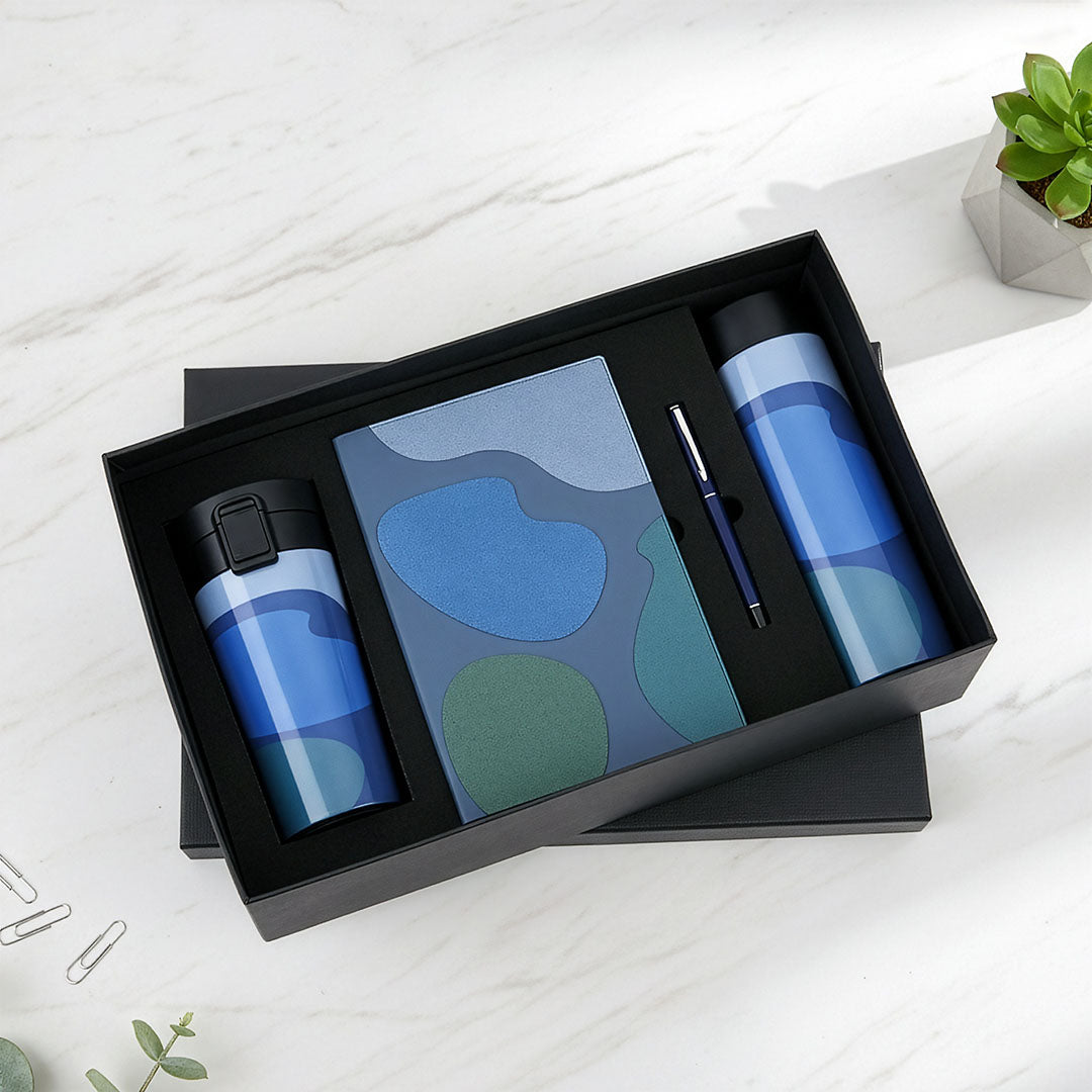 Abstract Art Series: Patterned Notebook &amp; Dual Tumbler Gift Set