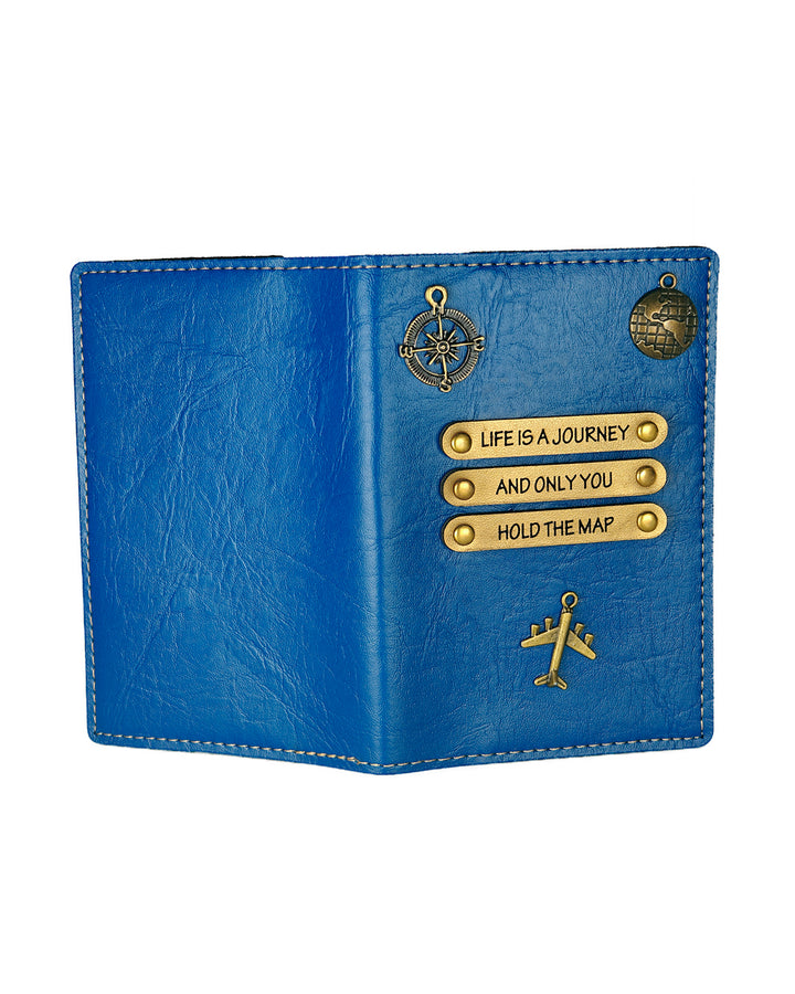 Classic Personalized Passport Cover - Blue