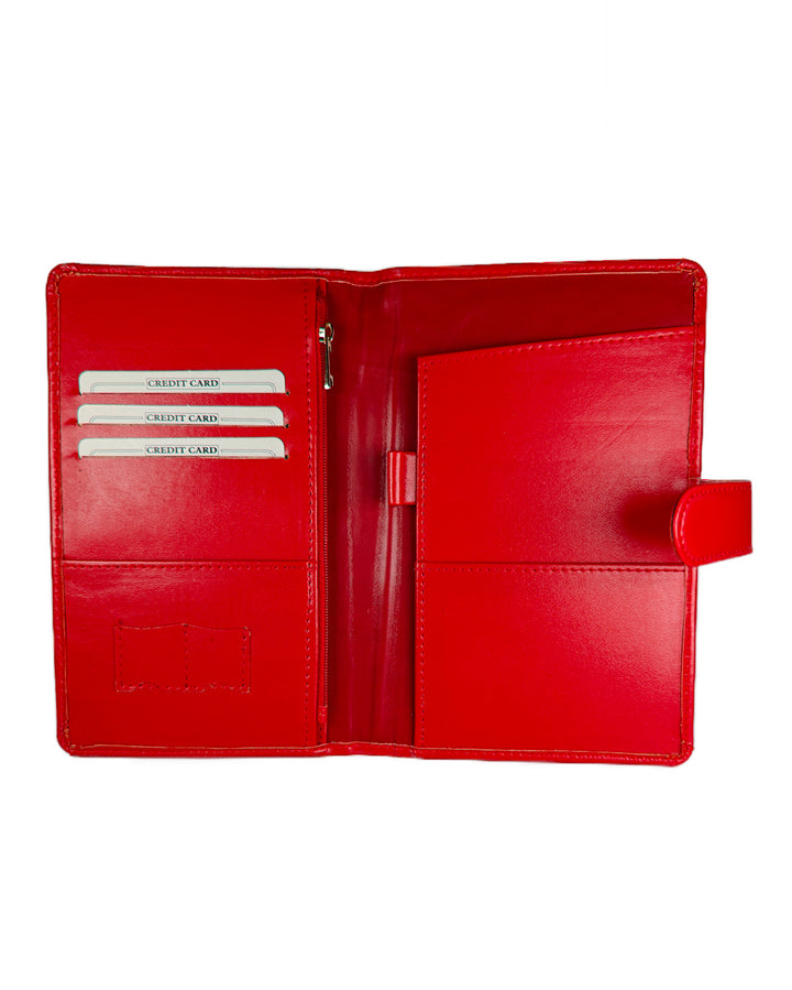 Red travel wallet by TPC Gifts