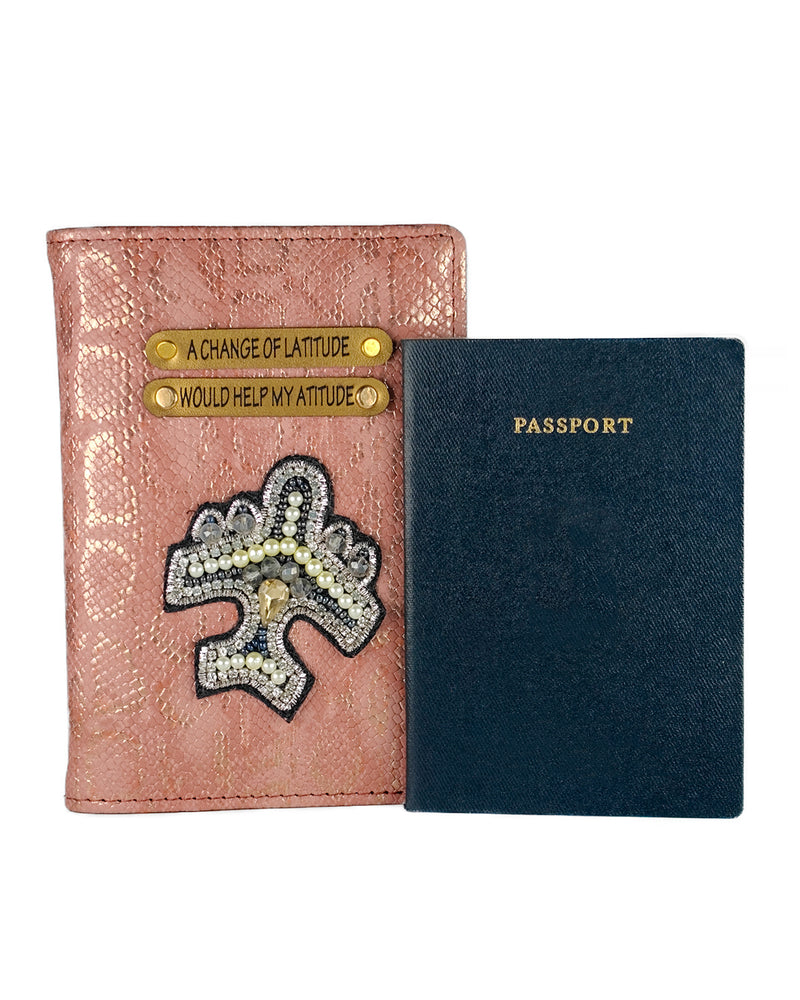 Personalized Passport Cover - Latitude changes my attitude
