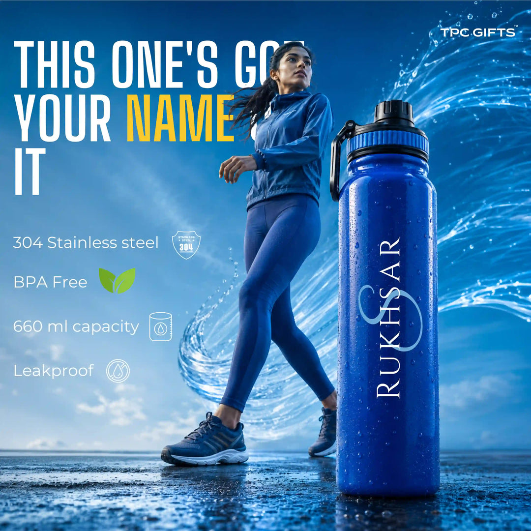 Bolt Personalised Sports Water Bottle – 660ml