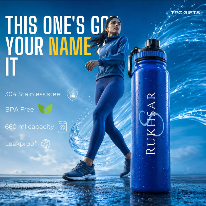Bolt Personalised Sports Water Bottle – 660ml